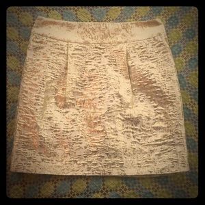 Gold Metallic Mini Skirt